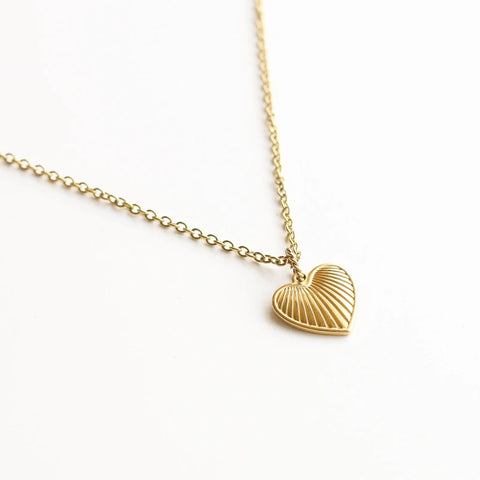 Collier Coeur Doré