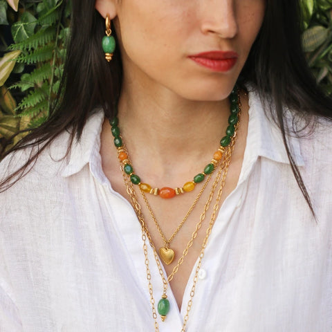 Collier Coeur Doré