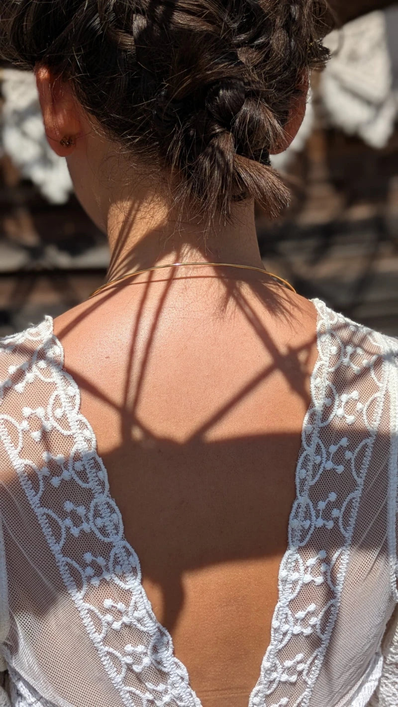 Collier & collier de dos original - Bijou 2 en 1