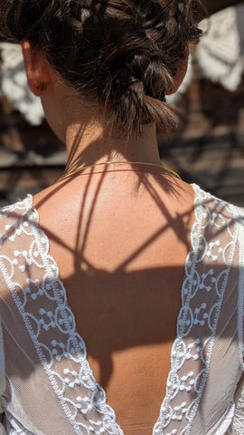 Collier & collier de dos original - Bijou 2 en 1