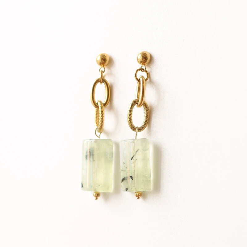 Boucles chaîne Préhnite