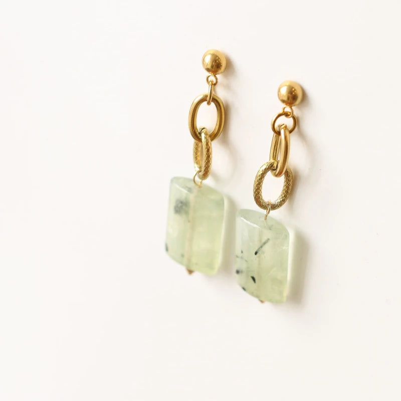 Boucles chaîne Préhnite
