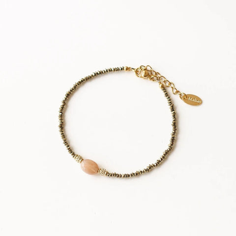 Bracelet Hématite Pierre de Soleil