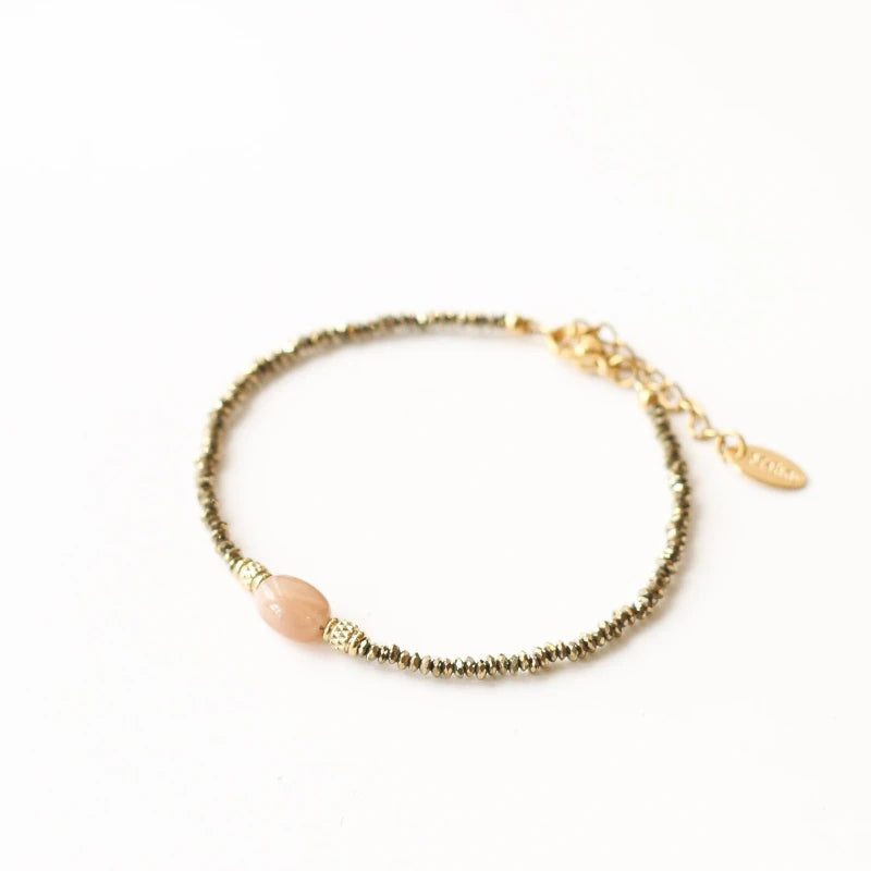 Bracelet Hématite Pierre de Soleil