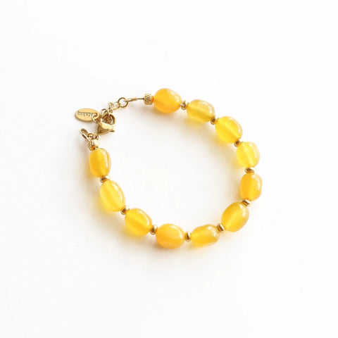 Bracelet Pierre Aragonite Jaune