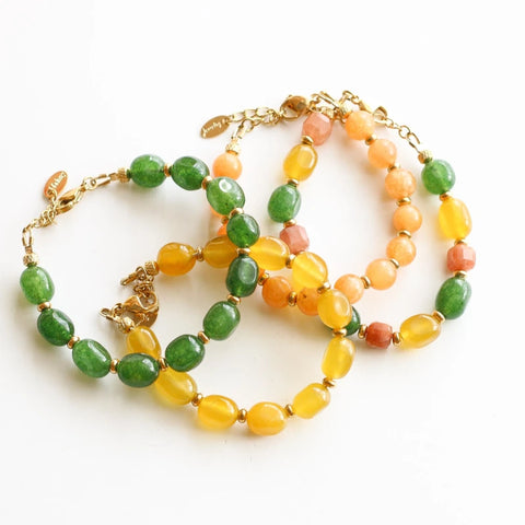 Bracelet Pierre Aragonite Jaune