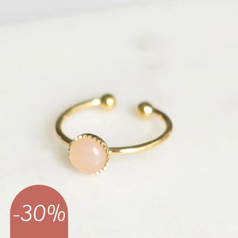 Bague petite Quartz Rose