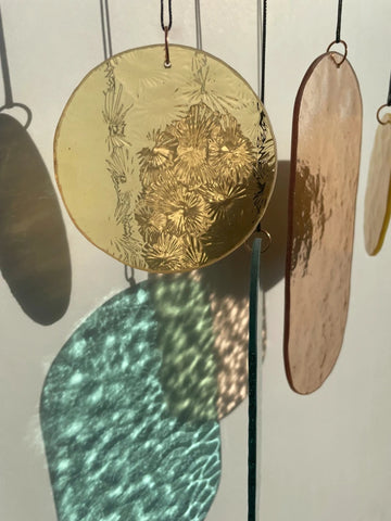 Pastell Wandbehang im Art Déco Stil