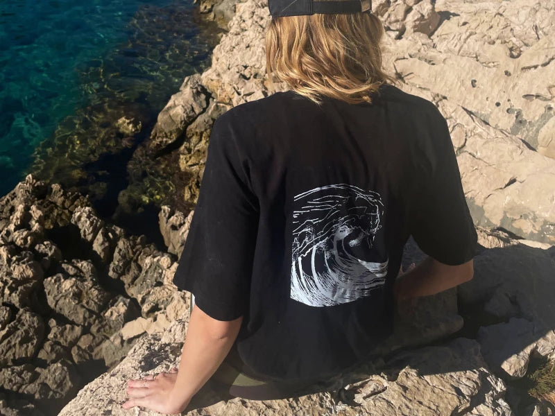 GET THE WAVE Oversize T-Shirt