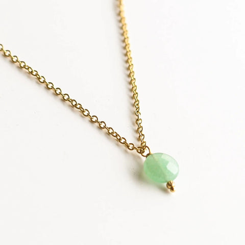Collier chaîne Aventurine verte