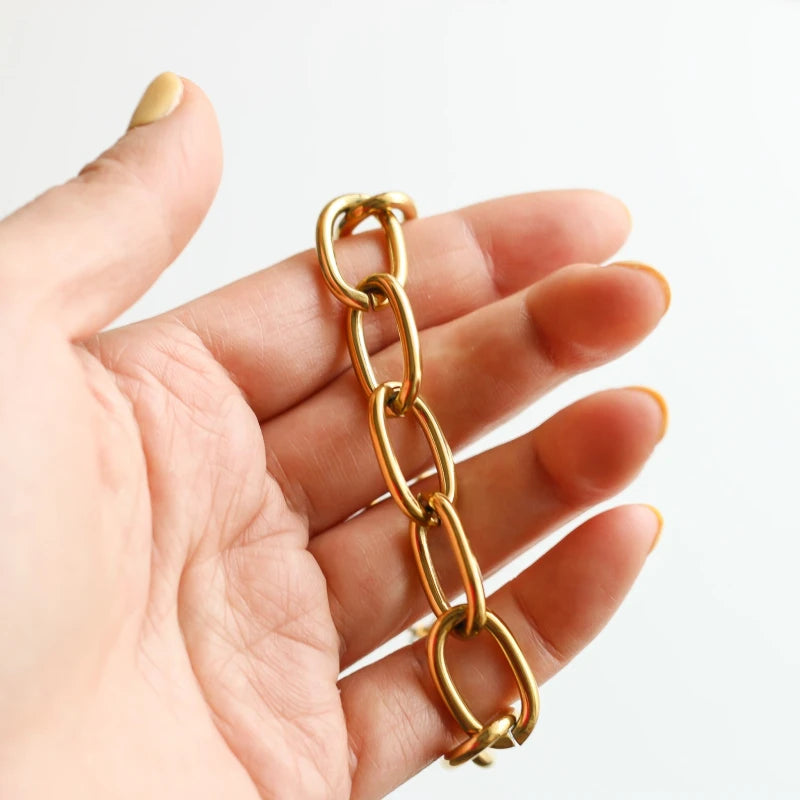 Bracelet chaîne Maillon doré