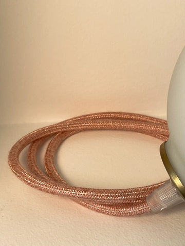 Suspension ou Baladeuse - Louna - Globe en verre Opaline