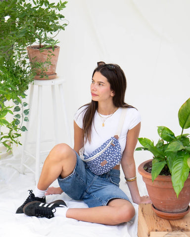 Sac banane Binette L Marguerite - Bleu marine