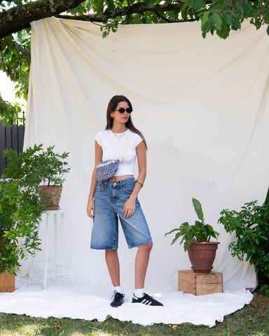 Sac banane Binette L Marguerite - Bleu marine