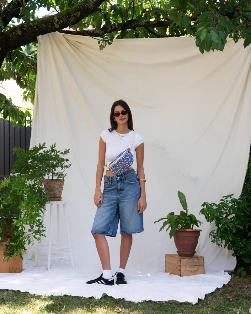 Sac banane Binette L Marguerite - Bleu marine