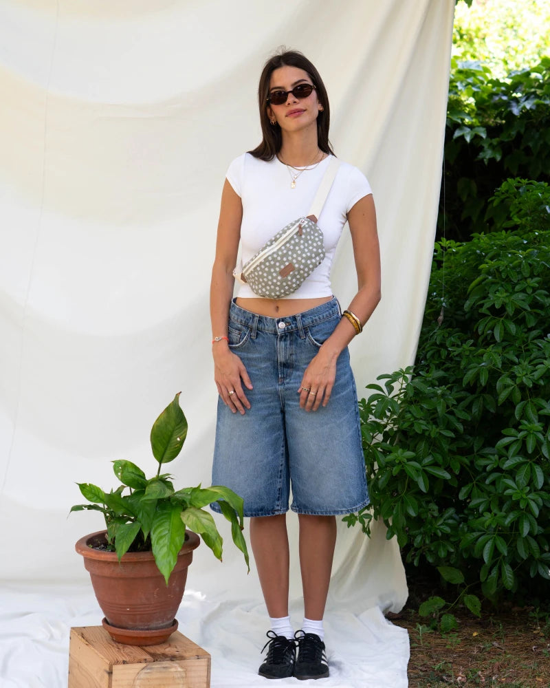 Sac banane Binette L Marguerite - Vert