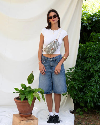Sac banane Binette L Marguerite - Vert