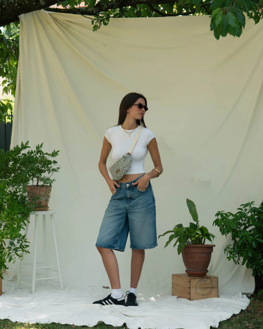 Sac banane Binette L Marguerite - Vert