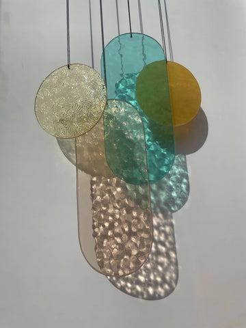 Pastell Wandbehang im Art Déco Stil