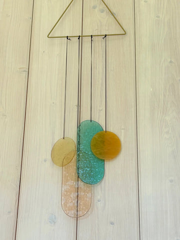 Pastell Wandbehang im Art Déco Stil