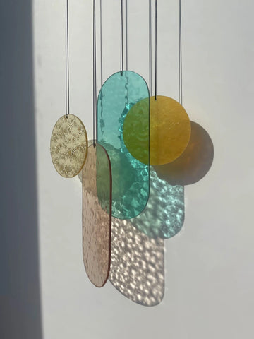 Pastell Wandbehang im Art Déco Stil