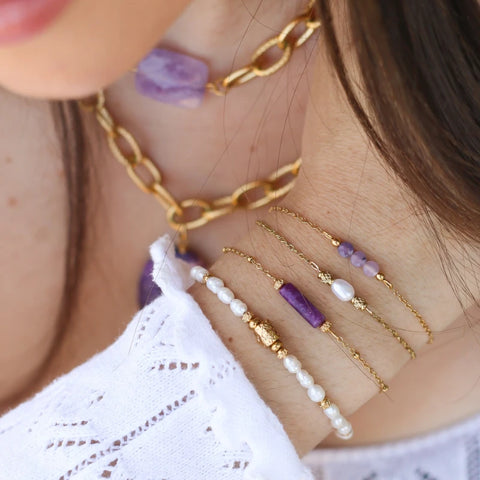 Bracelet fin Perle d'eau douce