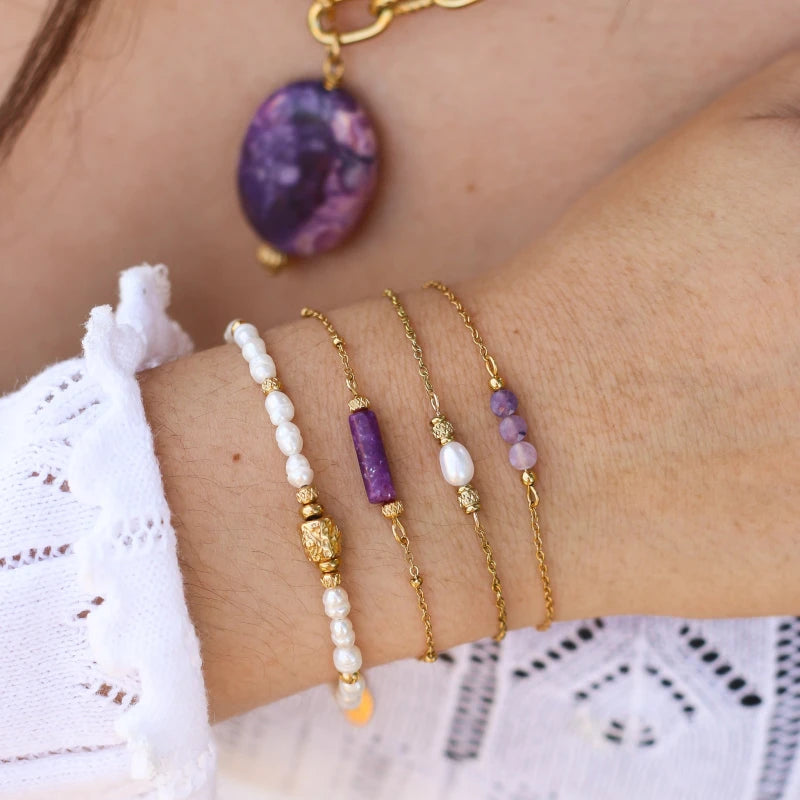 Bracelet fin Perle d'eau douce
