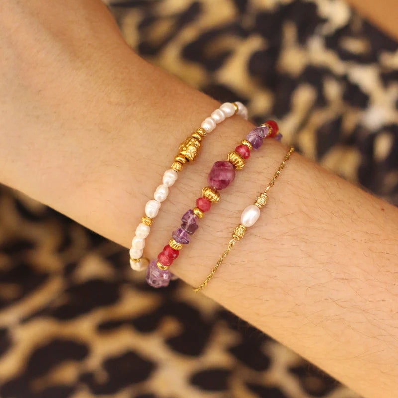 Bracelet fin Perle d'eau douce