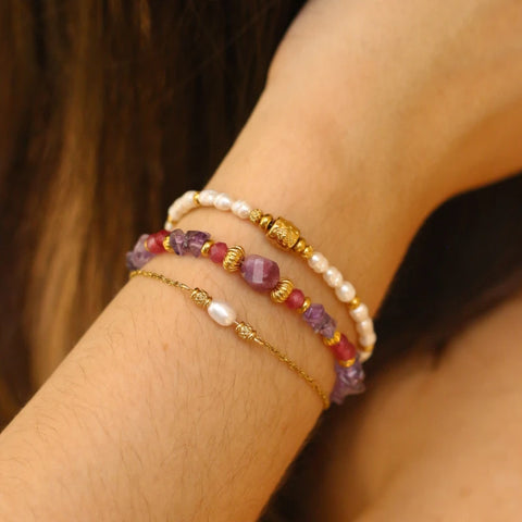 Bracelet fin Perle d'eau douce