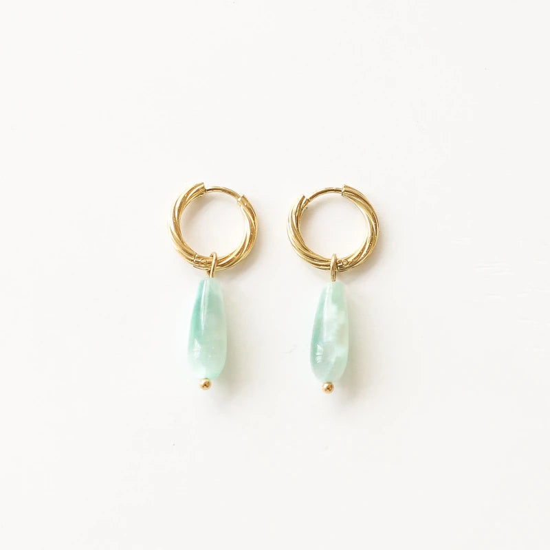 Boucles Anneaux Angélite