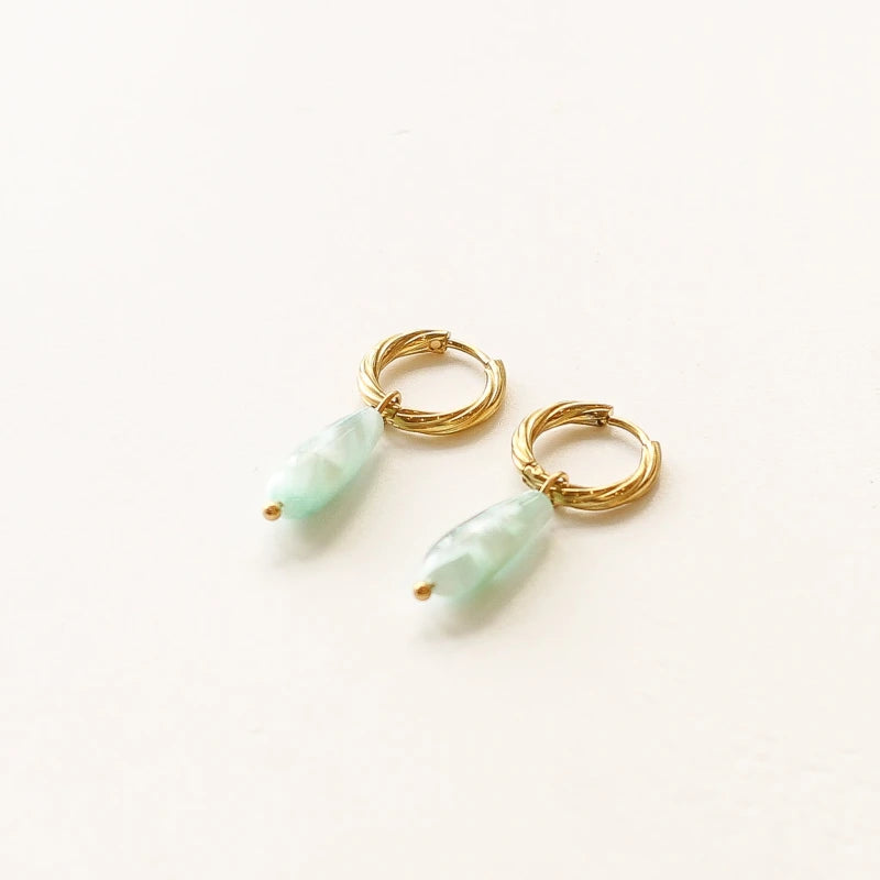 Boucles Anneaux Angélite