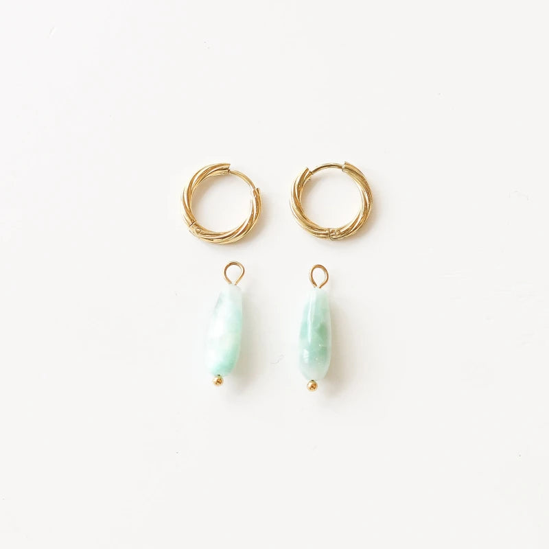 Boucles Anneaux Angélite