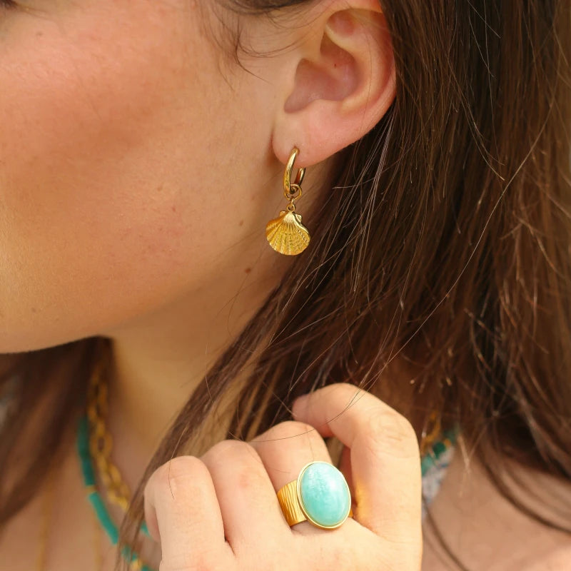 Boucles anneaux Coquillage