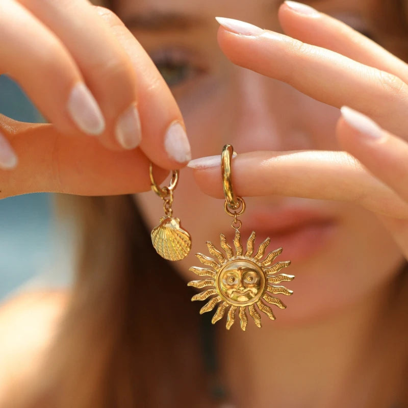 Boucles anneaux Coquillage