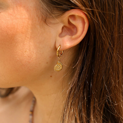 Boucles anneaux mini Ammonite