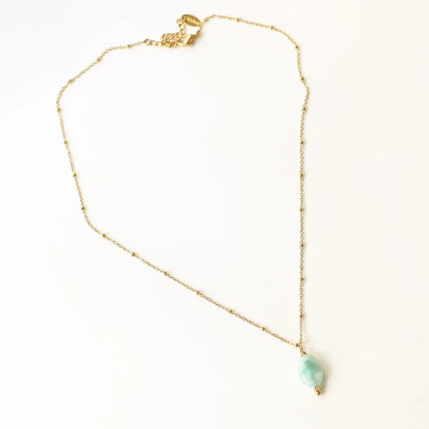 Collier fin Angélite