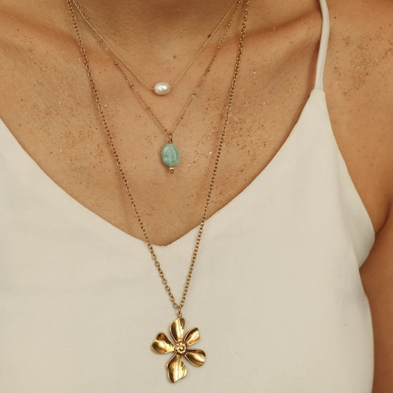 Collier fin Perle d'eau douce