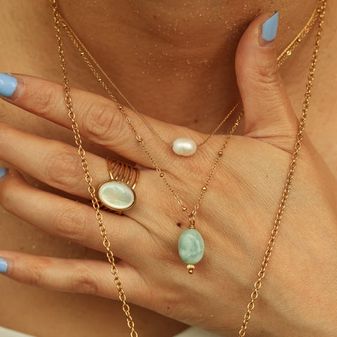 Collier fin Perle d'eau douce