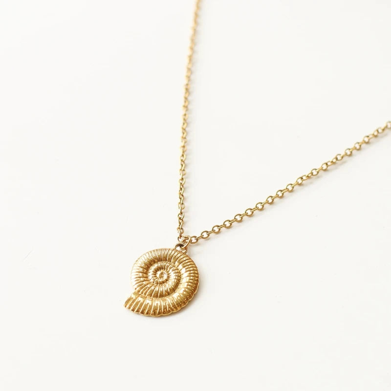 Collier long Ammonite