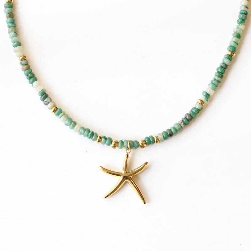 Collier perlé Aventurine