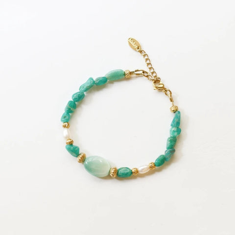 Bracelet Angélite et Amazonite