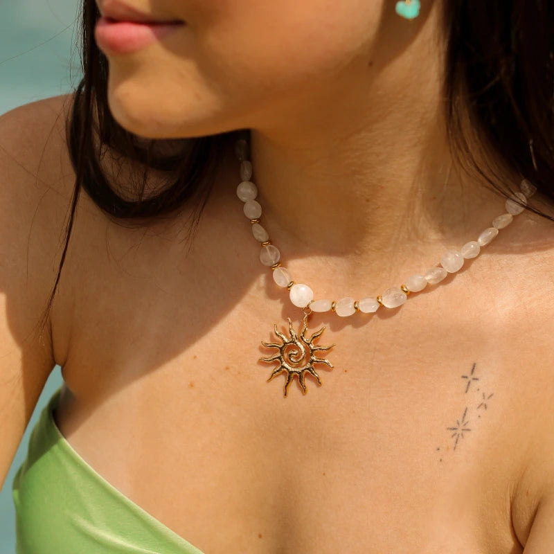 Collier Pierre de Lune Solar