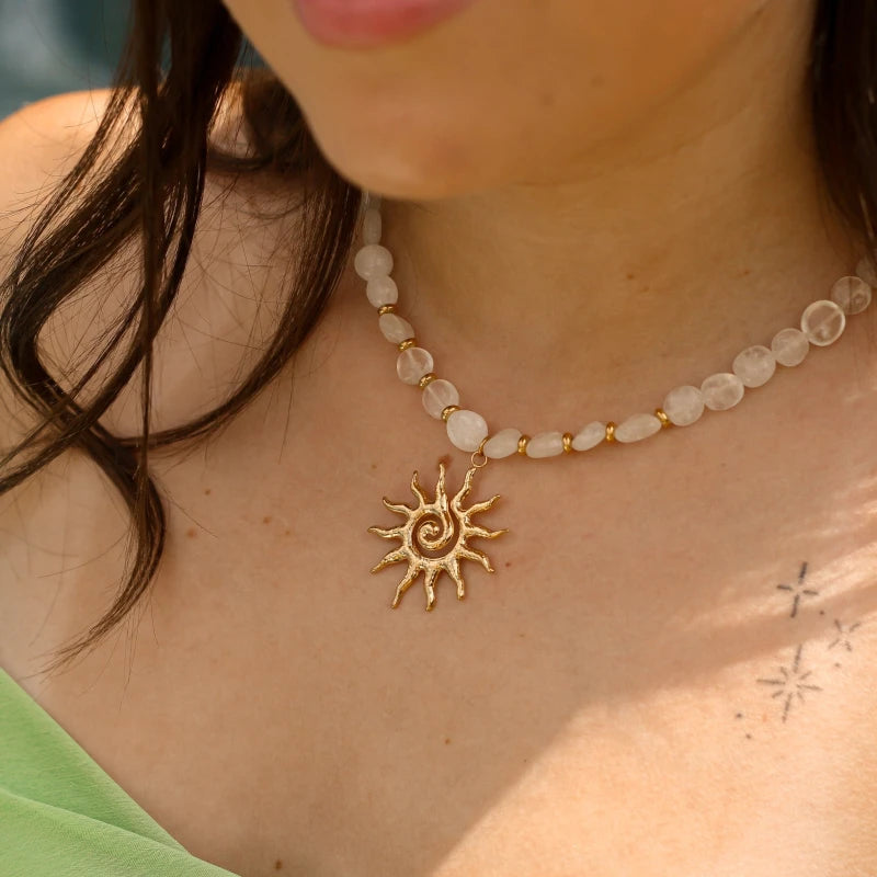 Collier Pierre de Lune Solar