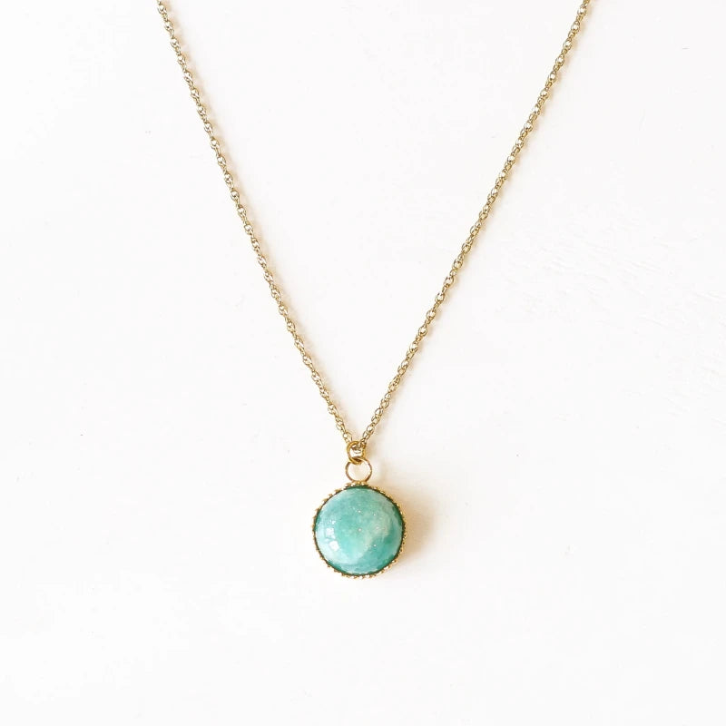 Collier Amazonite dentelée