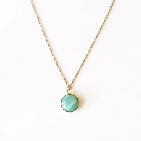 Collier Amazonite dentelée