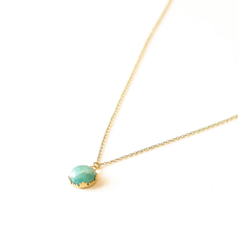 Collier Amazonite dentelée