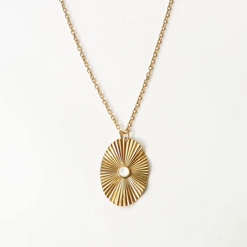 Collier sautoir Nacre scintillante