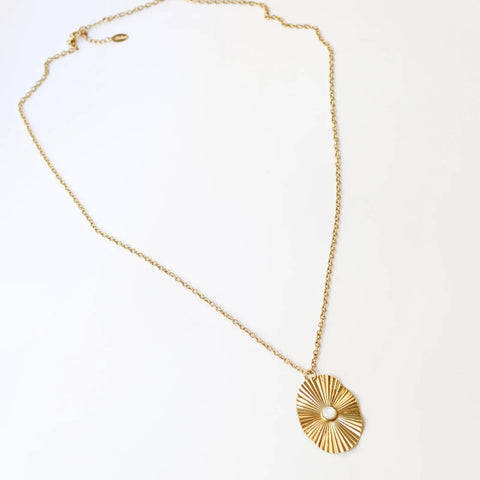 Collier sautoir Nacre scintillante