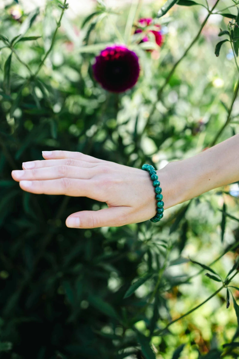 Bracelet Chakra du Coeur en Malachite