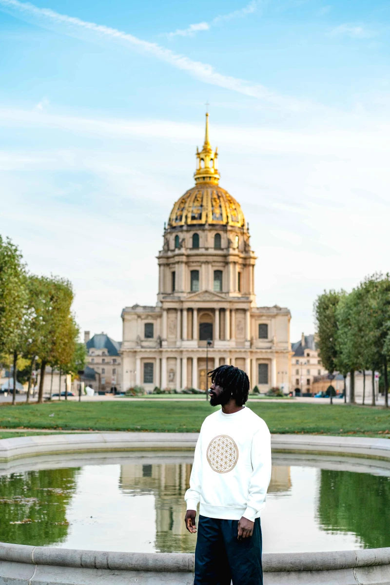 Sweat Unisex Fleur de Vie en Coton Bio